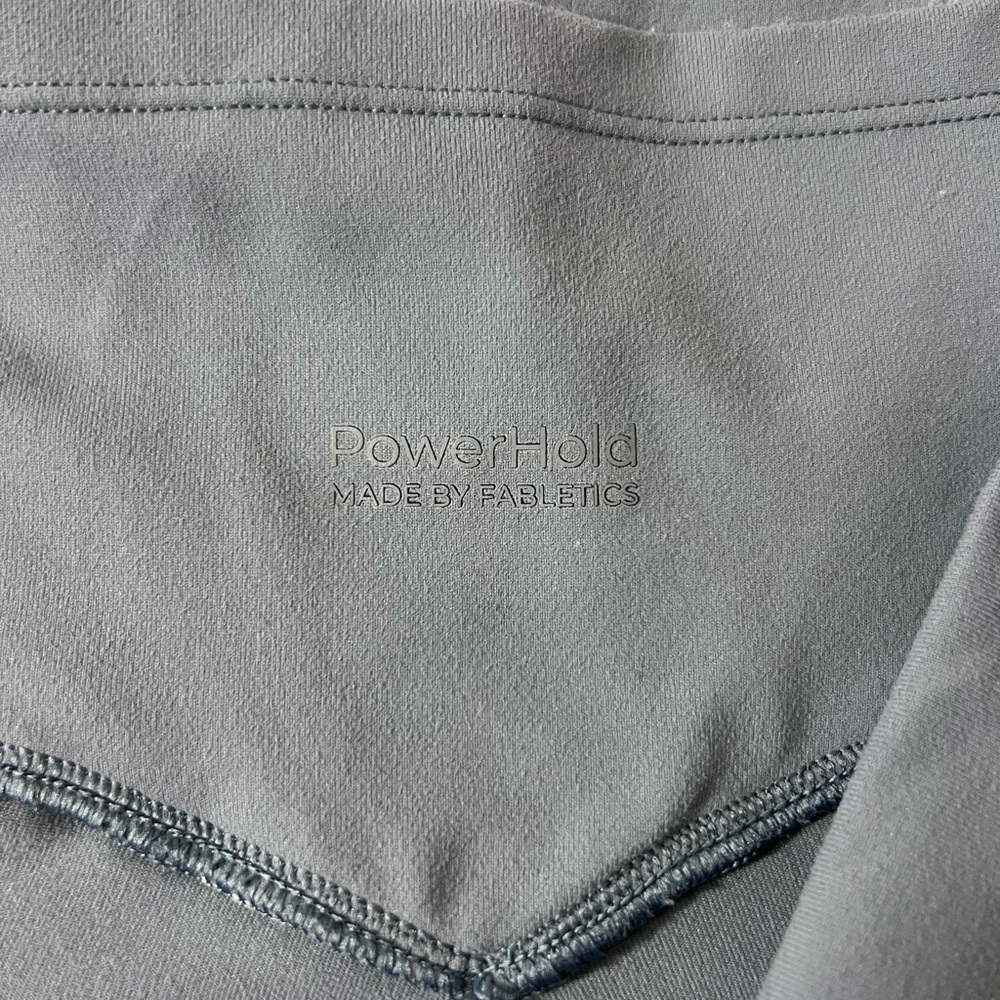 Fabletics Light Grey Bike Shorts - Picture 9 of 9